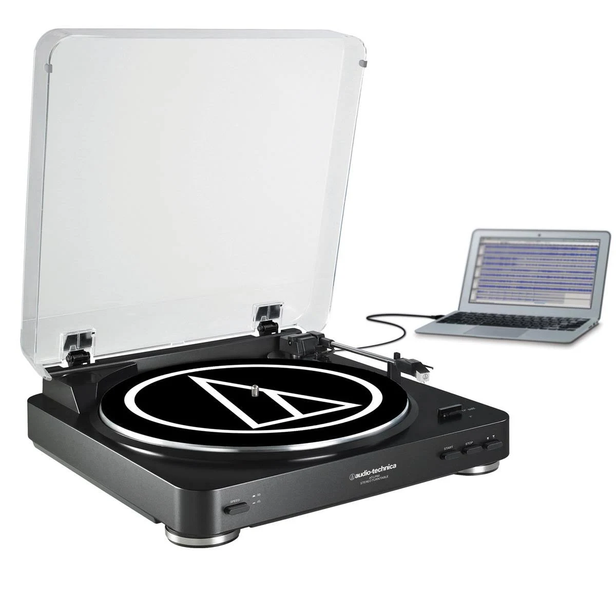 Audio Technica AT-LP60XBT-USB-BK Automatic Stereo Turntable Black