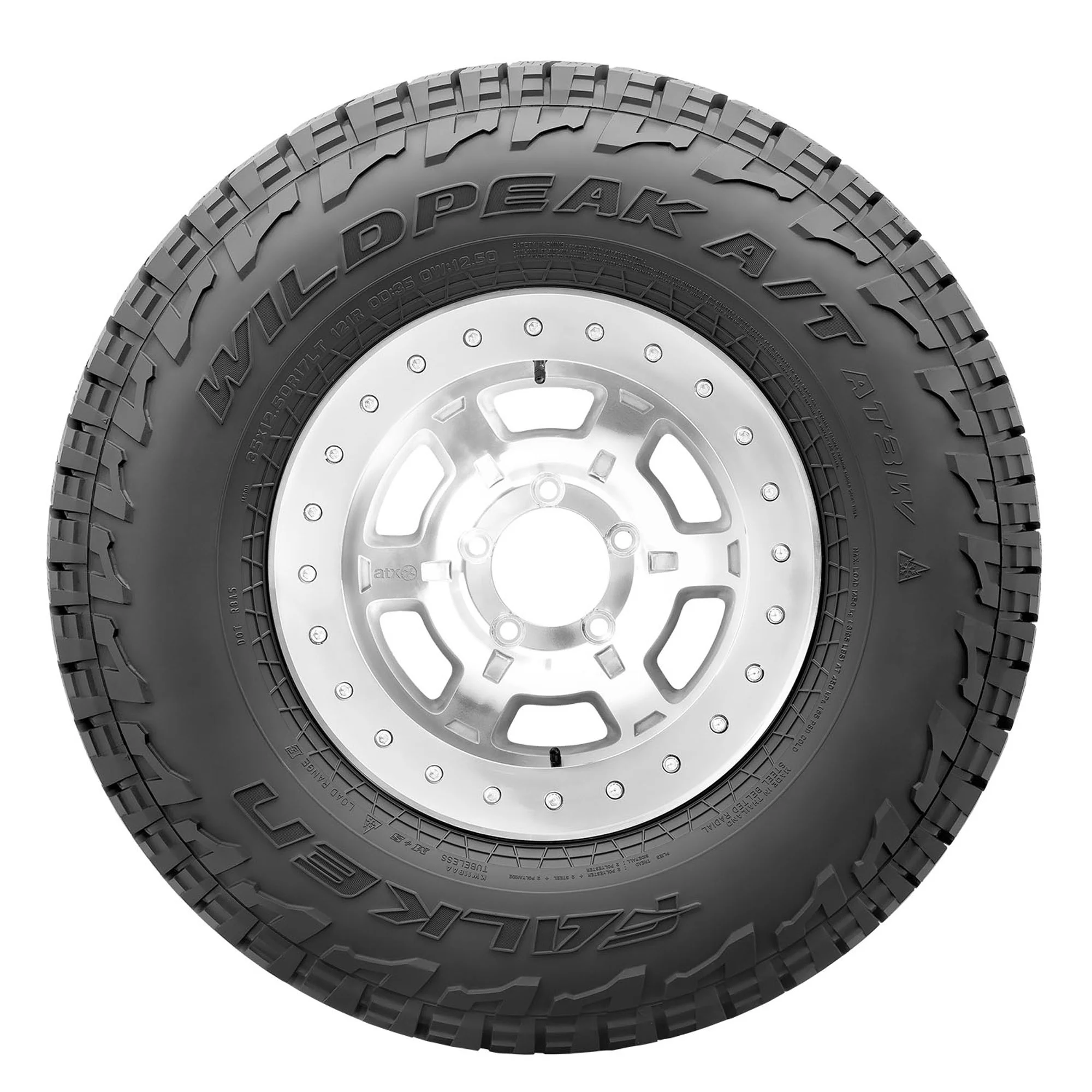 Set of 4 Falken Wildpeak A/T3W LT35X12.50R15 113R C Tires