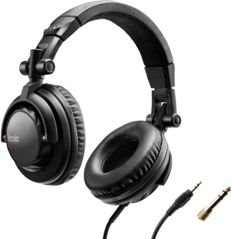 Hercules DJControl Inpulse T7 2 Deck Motorized DJ Controller with built in STEMS Control Bundle with DJControl Inpulse T7 Cover and Hercules HDP DJ45 Closed-Back Headphones