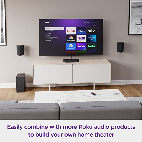 Roku Wireless Bass, Slim Subwoofer Streambar, Streambar Pro Wireless Speakers