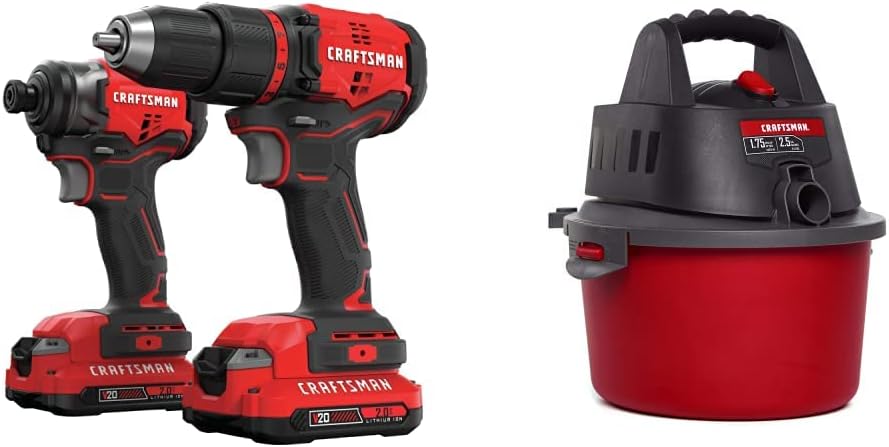 CRAFTSMAN V20* Cordless Drill Combo Kit, 2 Tool (CMCK210C2)