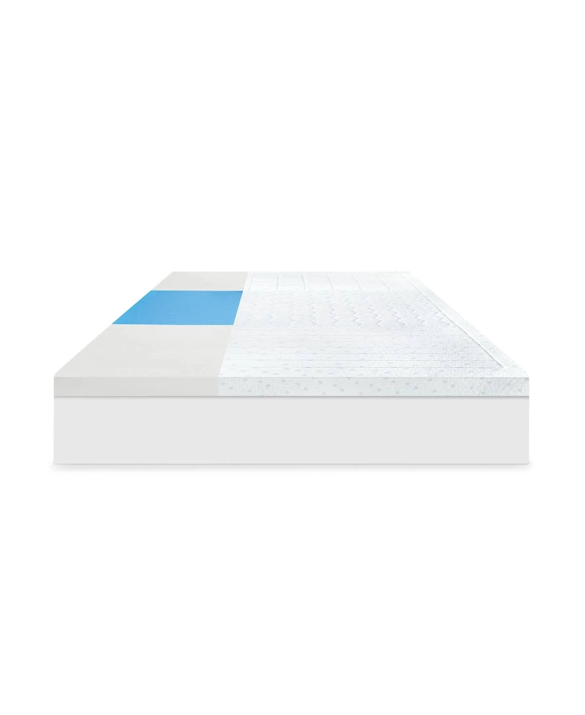 SensorGel Smart Zone 3-Inch Quilted Memory Foam Mattress Topper - Twin