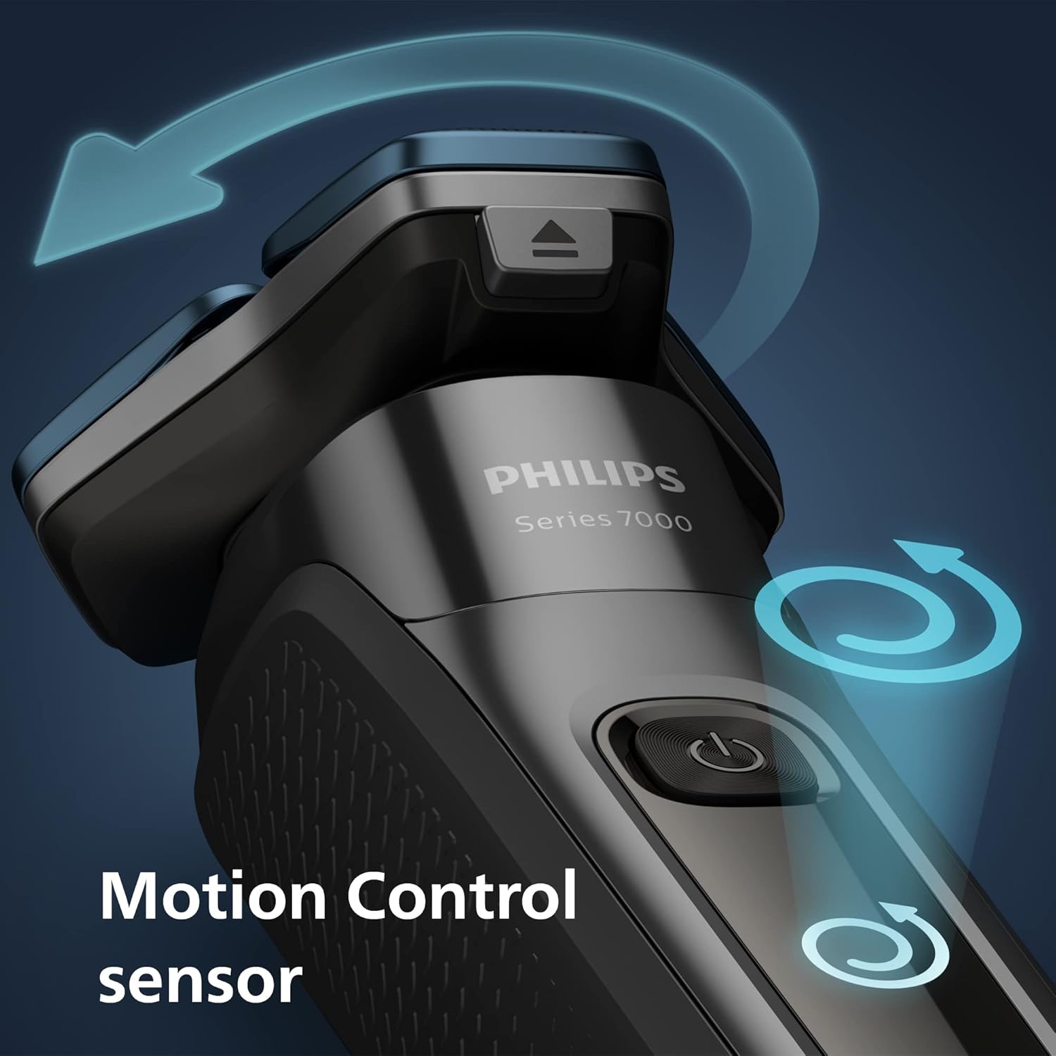 Philips Series 7000 Shaver — Wet and Dry Electric Shaver, Beard, Stubble and Moustache Trimmer with SkinIQ Technology, Black