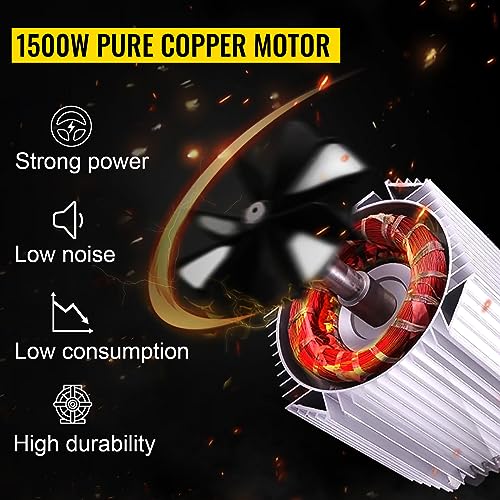 3-in-1 Electric Hoist Winch, 880LBS Portable Electric Winch, 1500W 110V Power Winch Crane, 62ft Lifting Height, w/Wire and Wireless Remote Control for Lifting Small Engines, Bicycles, Groceries