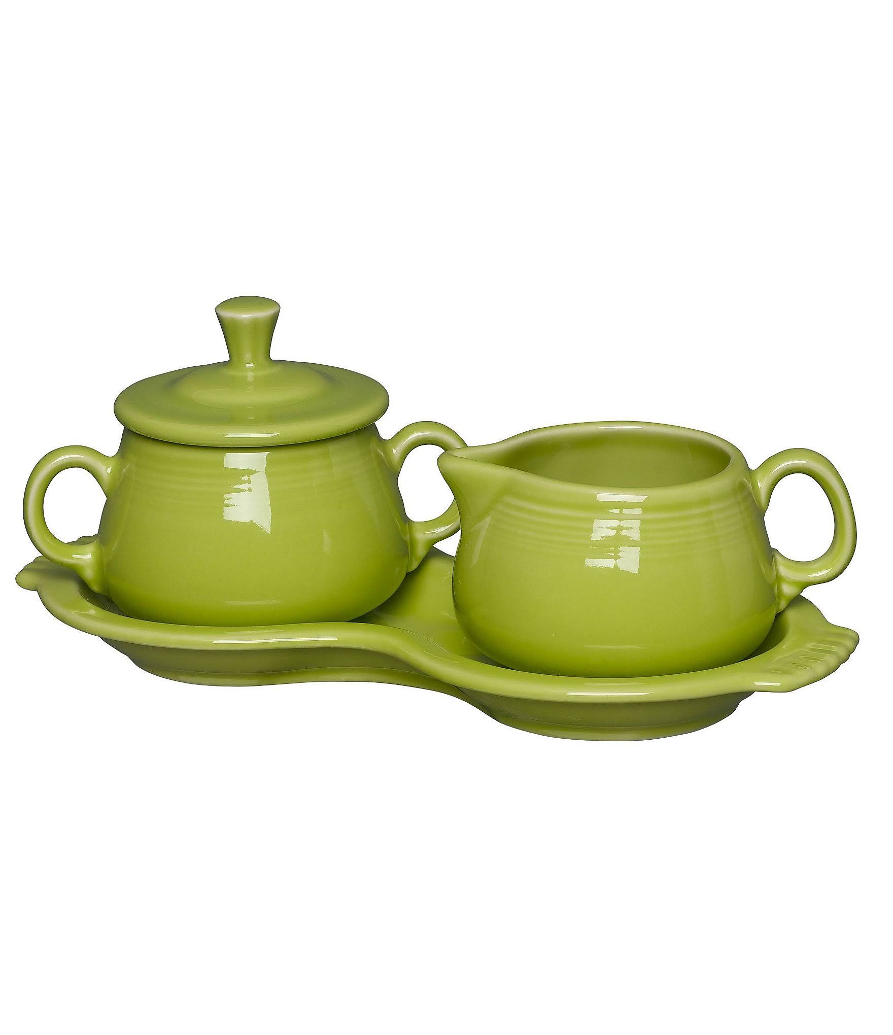 Fiesta Lemongrass Sugar u0026 Cream Tray Set