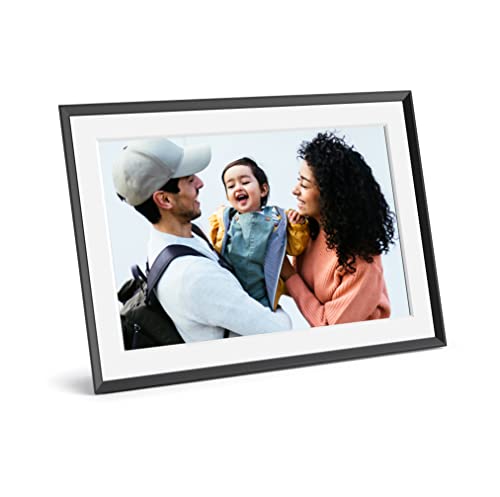 Aura Digital Picture Frame - 10.1" HD Mat Display | Wirecutter's Best Digital Frame for Gifting - Send Photos Directly from Your Phone from Anywhere | Quick & Easy Setup Over WiFi - Free App | Black