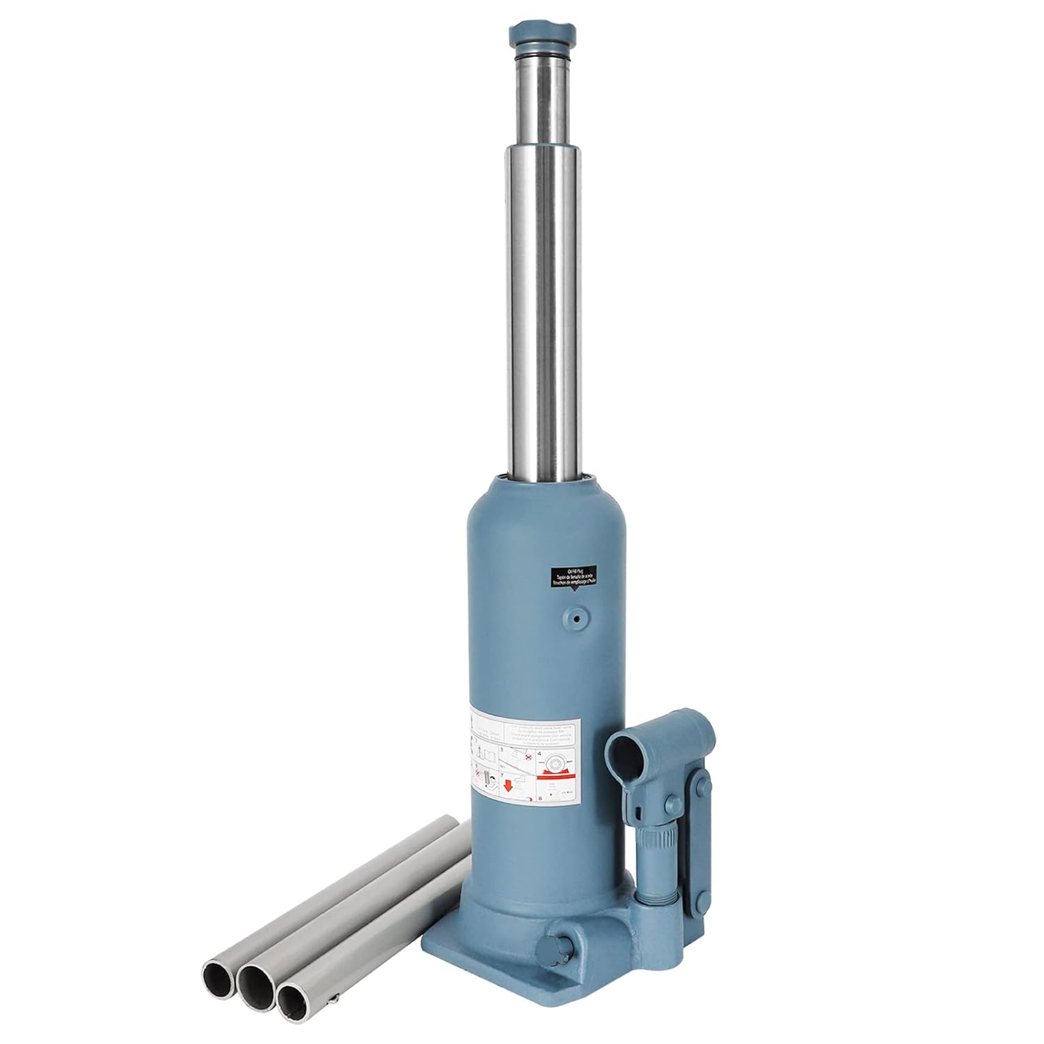 BAOSHISHAN 4 Ton Bottle Jack 10-5/8" to 24" Lifting Range High Lift Double Ram Bottle Jack Hydraulic Bottle Jack Truck Jack Jeep Jack