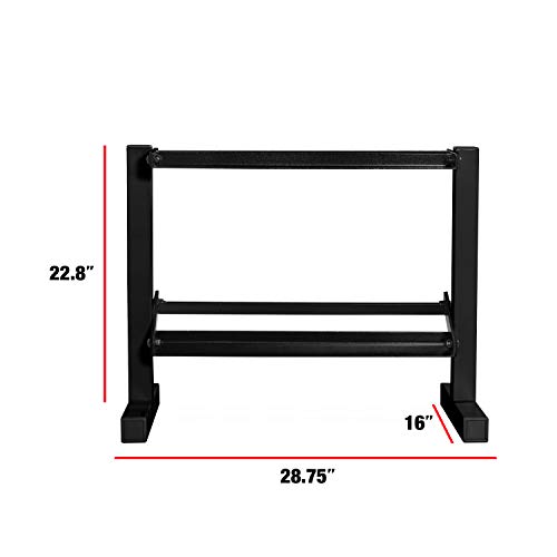 CAP Barbell 150 lb Dumbbell Set with 2-Tier Rack | Multiple Options