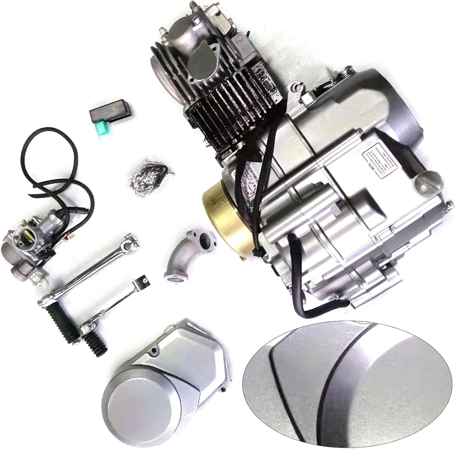 140CC Engine Motor Replacement Kits Single-cylinder, Horizontal, 4-Stroke Engine Motor Gear: 1N234 Ignition:CDI for Pit Dirt Bike SSR Apollo Coolster 125cc XR50 ATC70 ST90K1 CS90 (US Stock)