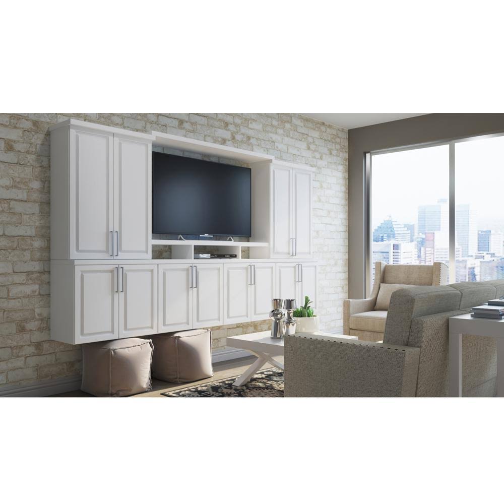 Hampton Bay 30x30x12 in. Hampton Wall Cabinet in Satin White