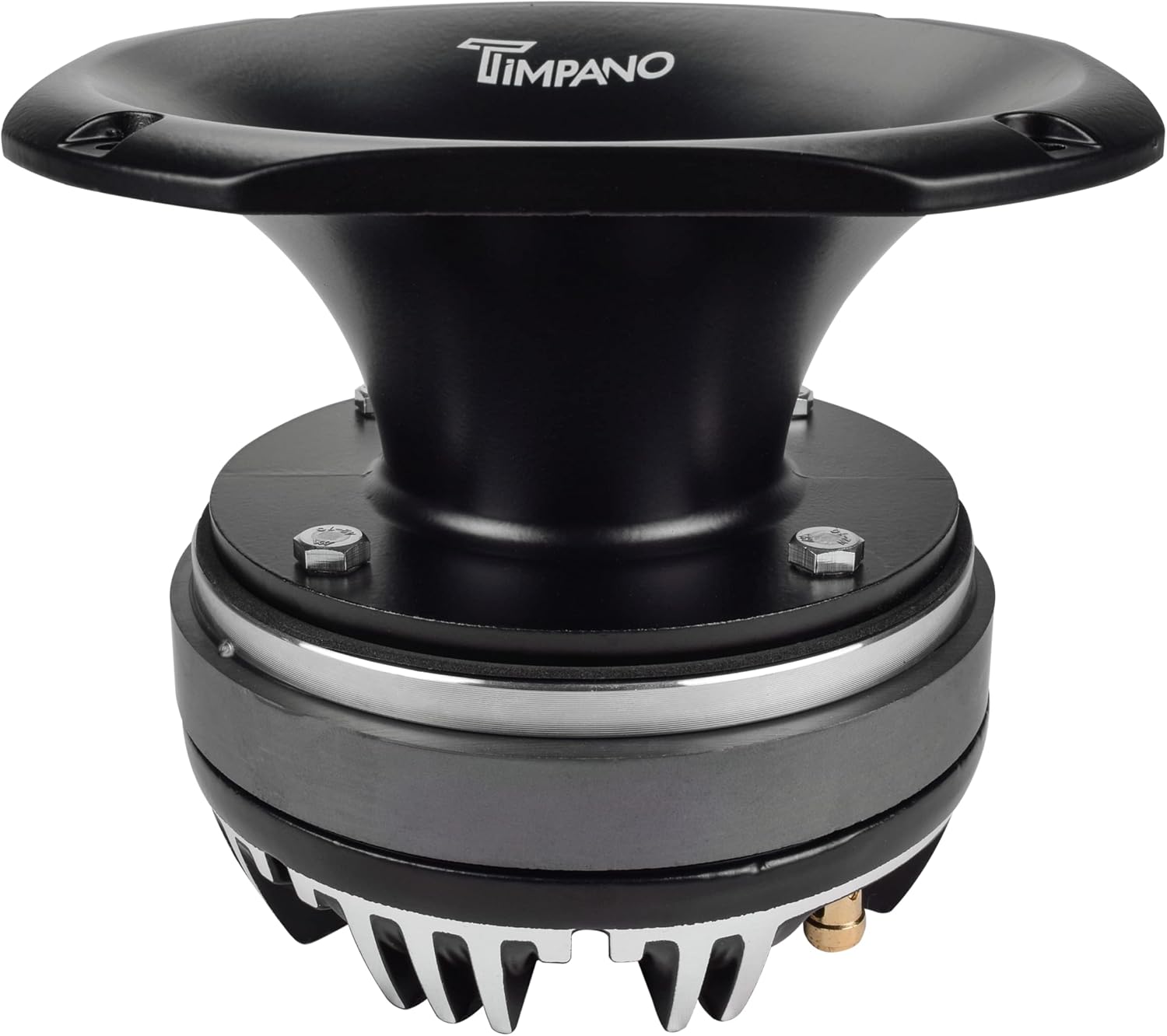 Timpano TPT-DH2000 2" Exit Compression Driver Horn 200 Watts Continuous Power 8 Ohm 109 dB Slim Profile Aluminum Horn + Ferrite Driver Pack of 2