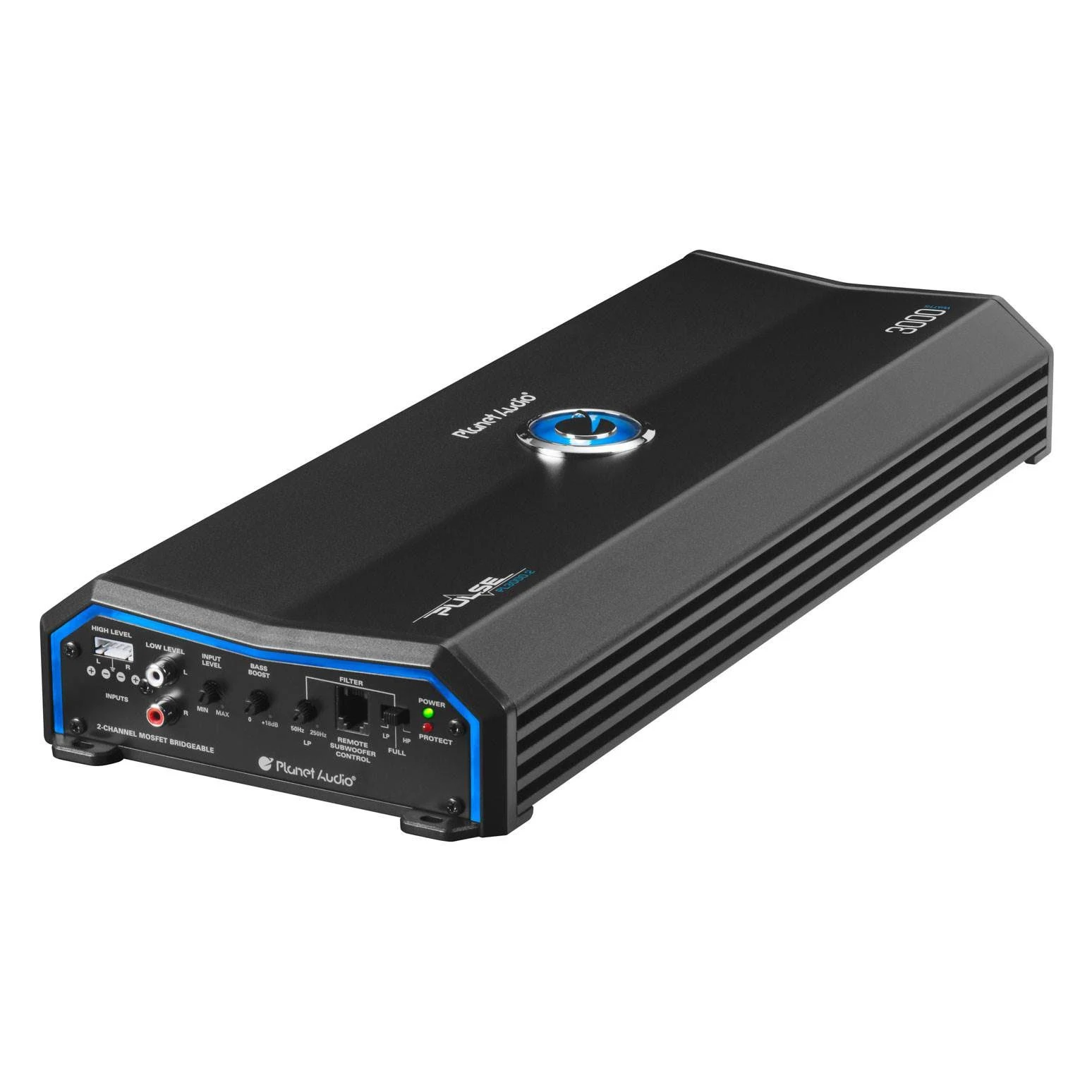 Planet Audio Pulse Series PL3000.2 Class AB 2-Channel Car Amplifier - 3000W