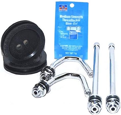 Accu-Pressure DL1EC Chrome Dually Valve Kit Fits 1992-2006 Ford E Series 16 Steel Wheel 2 Round Hole Class C
