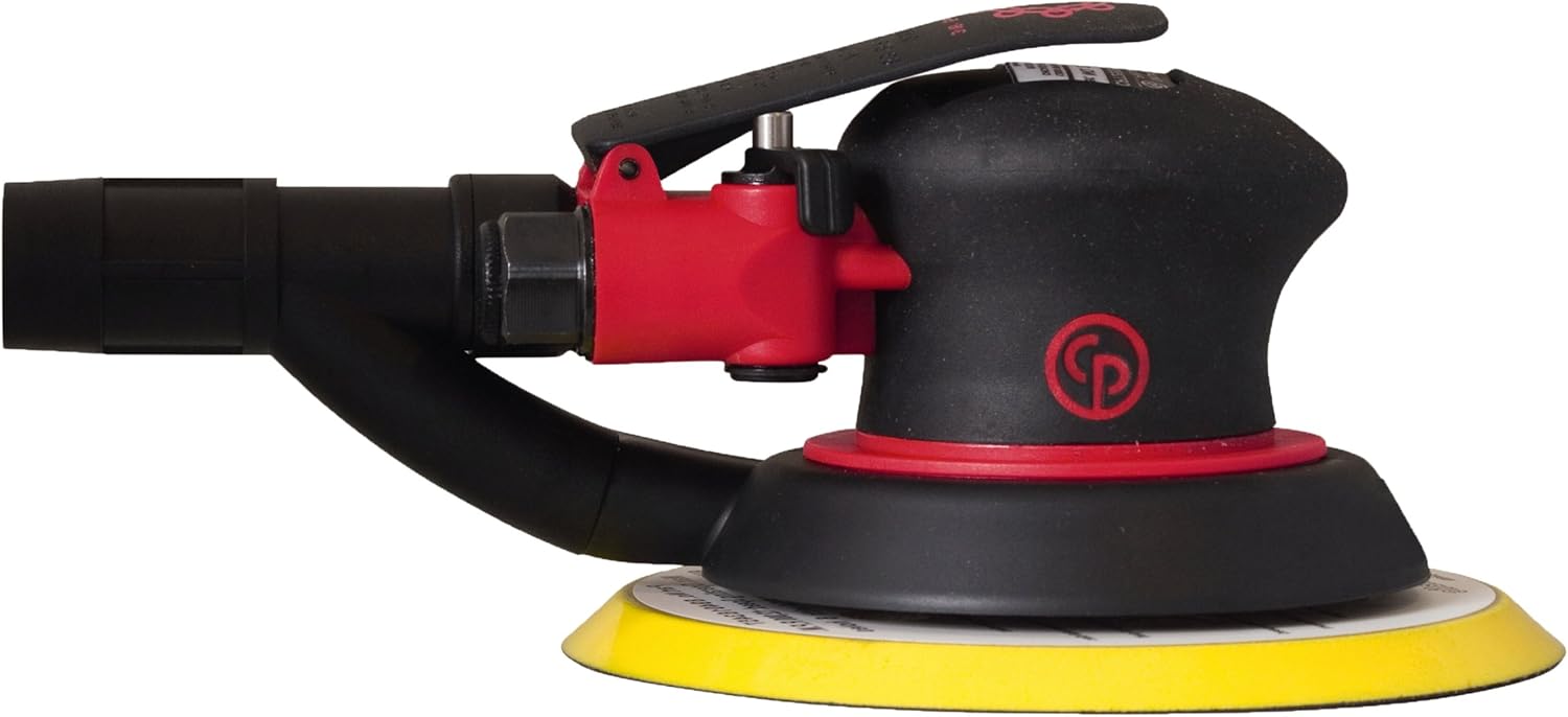 Chicago Pneumatic CP7225 Random Orbital Finishing Sander- 3/32 Orbit- 6-Inch Pad Pack of 2