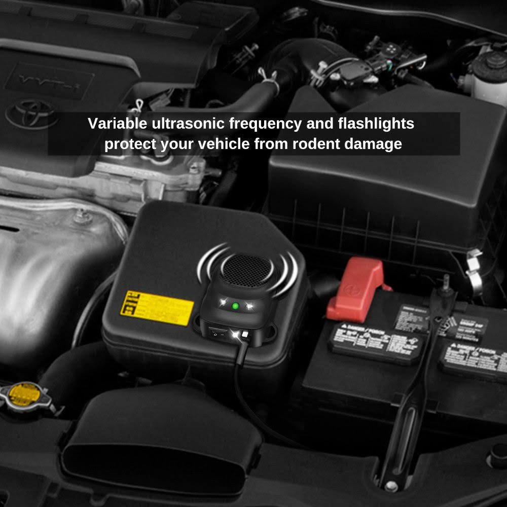 Loraffe Under Hood Animal Repeller Car Rat Repeller Rodent Repellent Ultrasonic