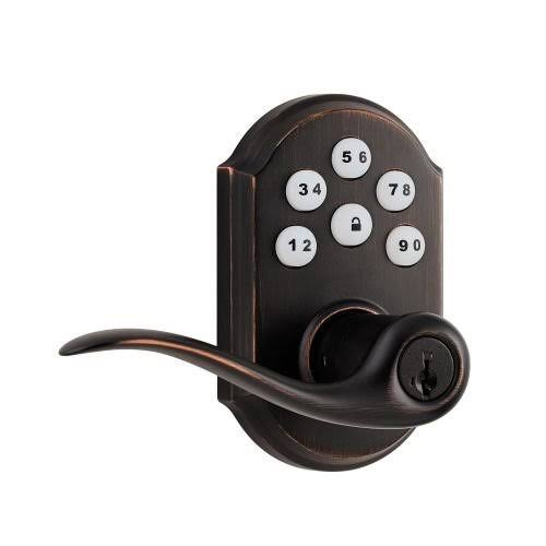 Kwikset Keyless Electronic Door LEVER; Satin Nickel