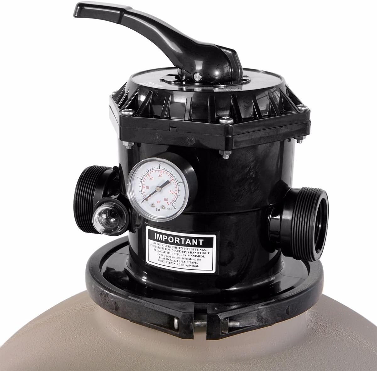 XtremepowerUS 19" InGround Above Pool Sand Filter System For Swimming Pool Up To 24,000 Gallons