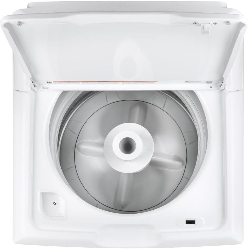 GE GTW330ASKWW Top Loading Washer with Stainless Steel Basket, 3.8 Cu. Ft. Capacity, 11 Cycles, White