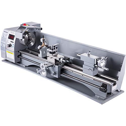 VEVOR Metal Lathe, 210x800 Mini Lathe Machine, 2500 RPM Variable Speed Change, 850W Precision Mini Lathe, Metal Working Lathe with Brushless Motor, Milling Machine for Various Metal Turning