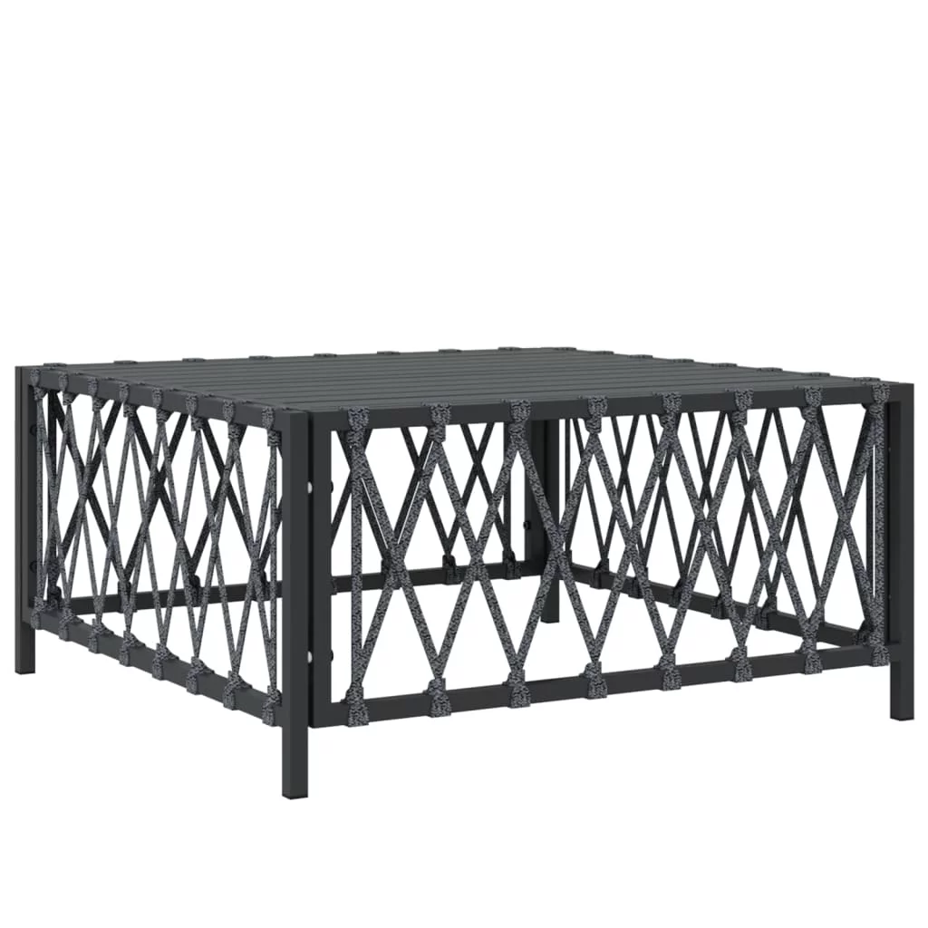 Anself 7 Piece Patio Set with Cushions Anthracite Steel
