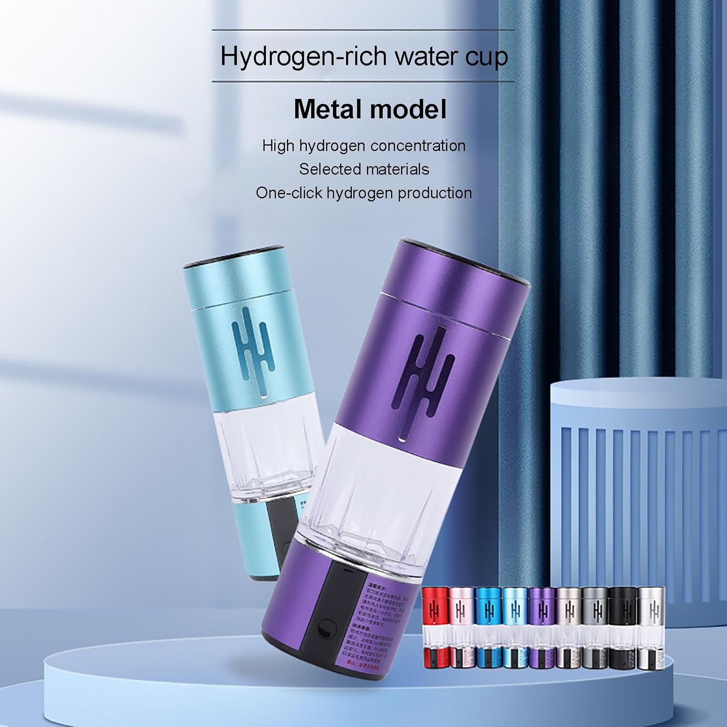 Hydrogen Water Bottle 2024, Portable Hydrogen Water Ionizer Machine, Hydrogen Water Machine Improve Water in 5 Minutes for Home,Office, Travel,Daily Drinking