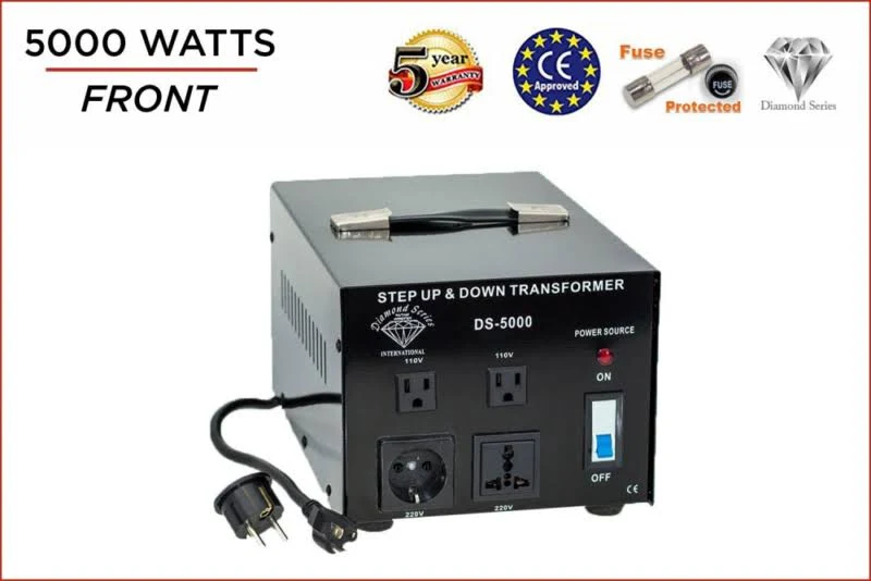 Dynastar Step Up u0026 Step Down Voltage Converter and Transformer, 110-220 to 220-240 volts; Heavy Duty, Extra Durable Lifetime