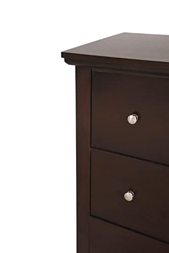 Glory Furniture Primo , White Dresser, 36"H X 59"W X 16"D,