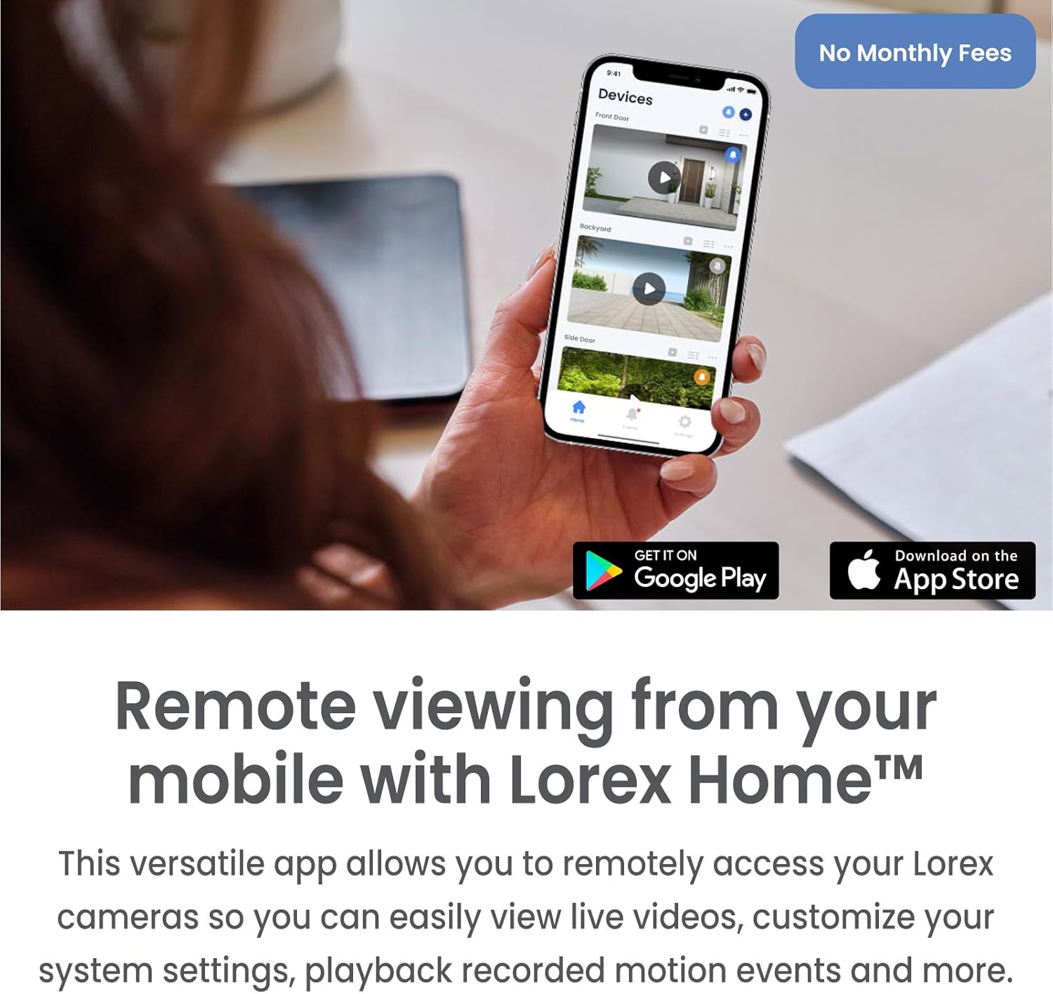 Lorex Fusion 4K 12-Channel (8 Wired and 4 Wi-Fi) 2TB DVR with 2 4K WiFi 6 Indoor/Outdoor Cameras