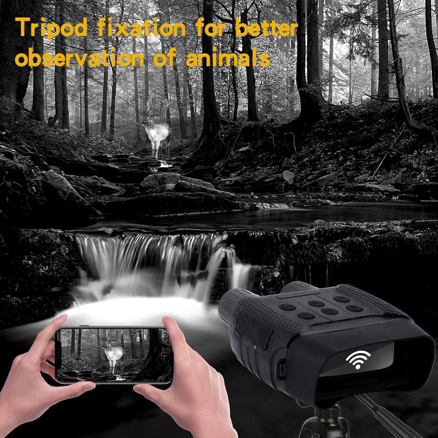 LUXUN Digital Night Vision Goggles Military Tactical for Hunting Infrared Goggle Binoculars for Adults Night Vision And Day With Camera Video Military Grade Night Vision Goggle Survival Gear Equipment