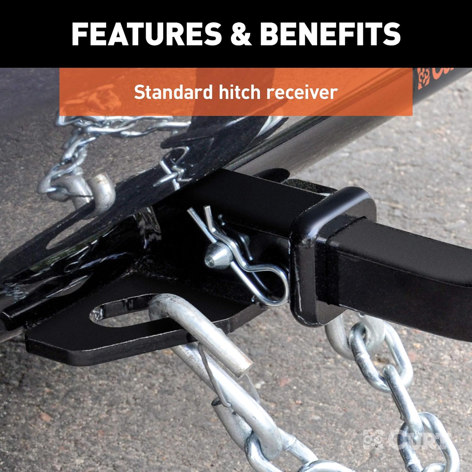 CURT 12107 Class 2 Trailer Hitch, 1-1/4-Inch Receiver, Compatible with Select Toyota Avalon, Camry