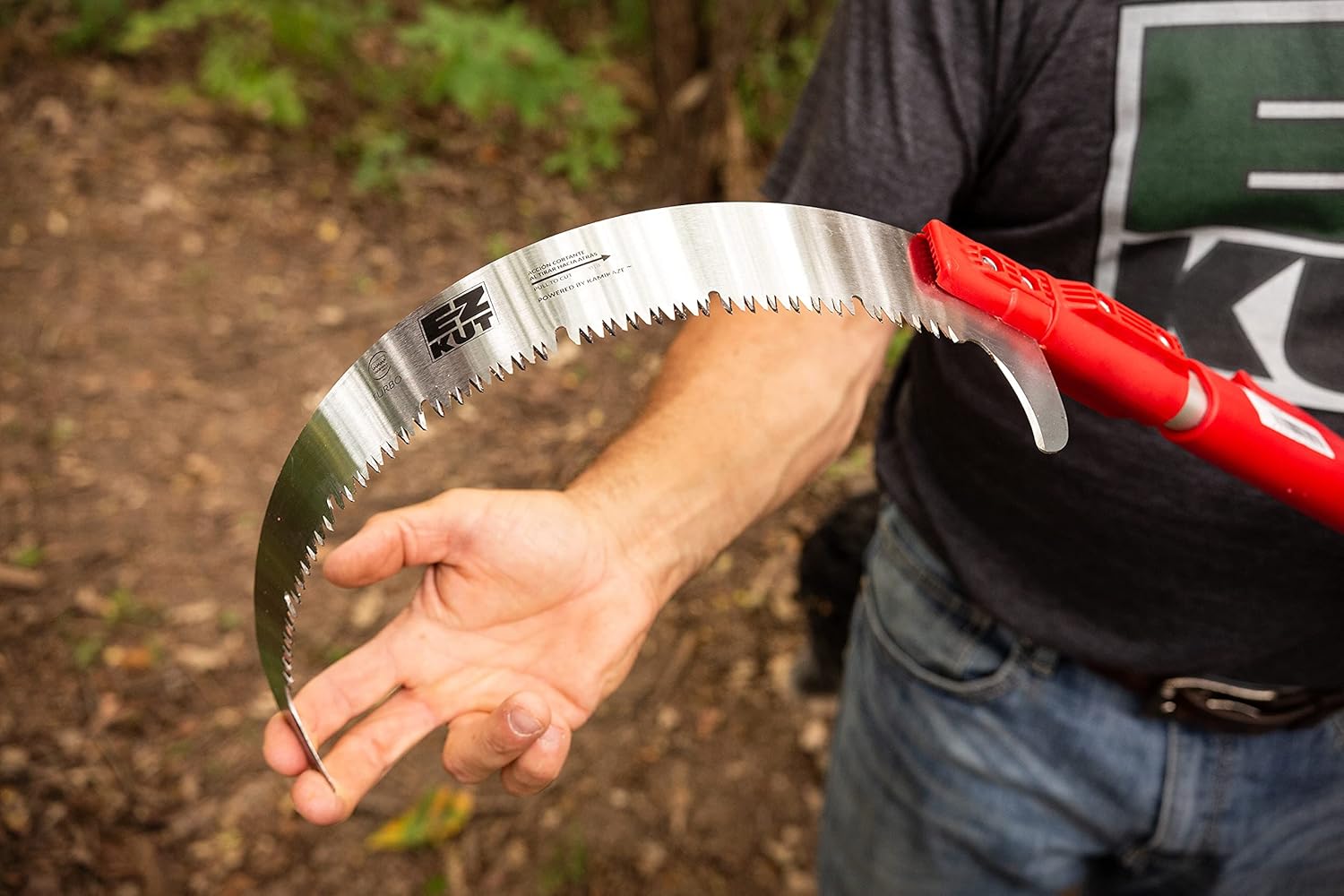 EZ Kut Kamikaze 20′ Extendable Tree Trimmer Pole Saw - Branch Cutter with Double Hook Pole Saw Blade for Branch Removal - Best Pole Saws for Tree Trimming with a LIFETIME GUARANTEE since 1988