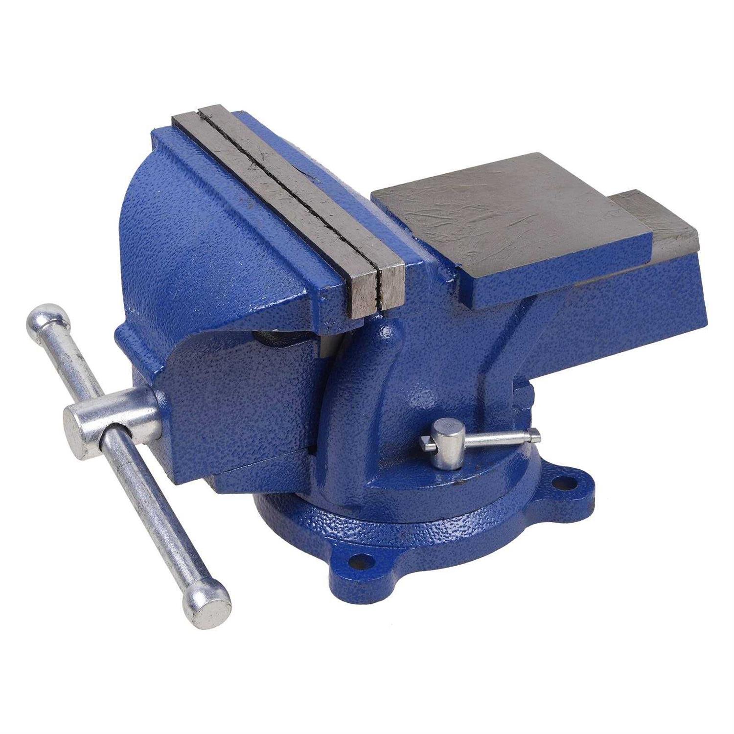 6 Heavy Duty Bench Vise Pipe Vise Bench Vices with Anvil Swivel Table Top Clamp Locking Base - Shop Hardware Tools Online Store