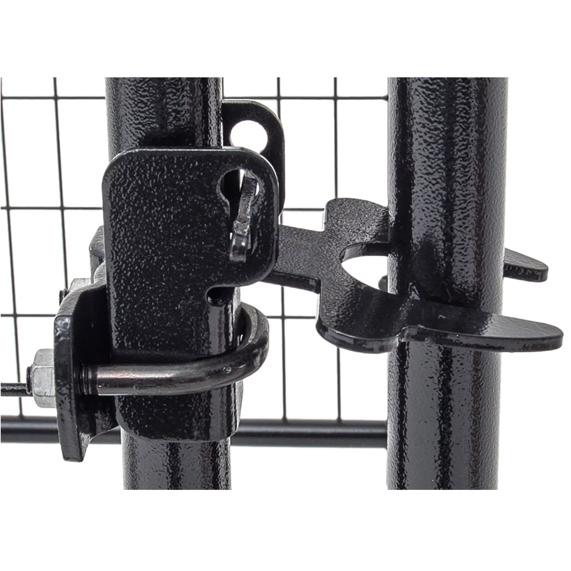 Lucky Dog 60548 8ft x 4ft x 6ft Uptown Welded Wire Outdoor Dog Kennel Playpen Crate with Heavy Duty UV-Resistant Waterproof Cover, Black