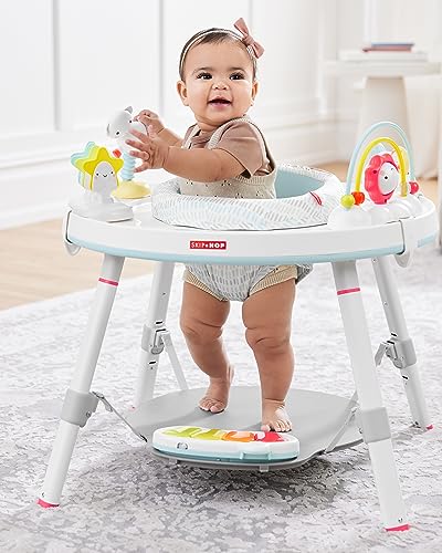 Skip Hop Baby Activity Center: Interactive Play Center with 3-Stage Grow-with-Me Functionality, 4mo+, Silver Lining Cloud