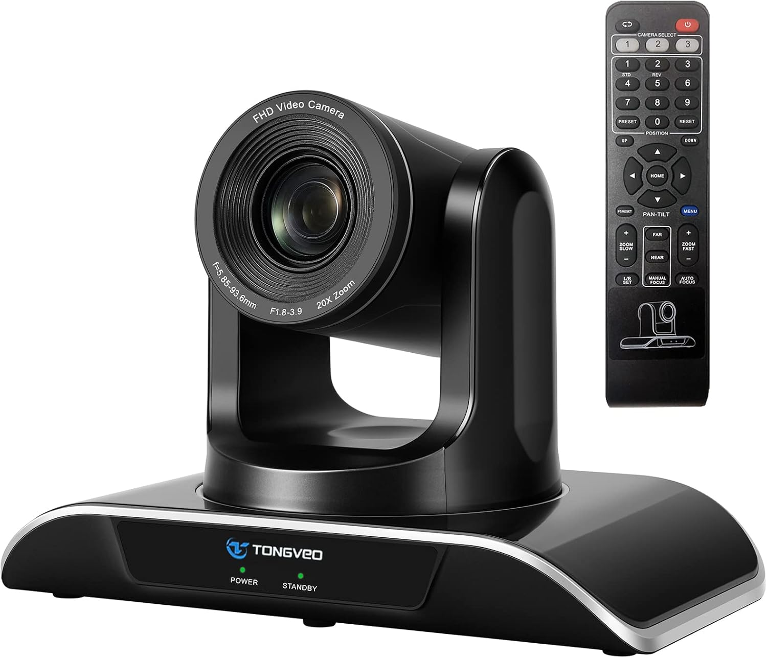 20X Optical Zoom USB PTZ Camera, TONGVEO 1080P Video Conference Camera for Business Meeting Church Broadcast Live Streaming Online Learn, Works with Zoom, Skype, OBS and More