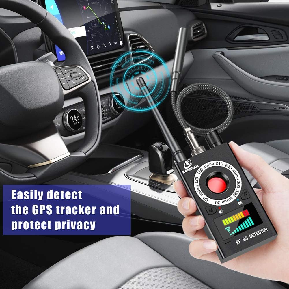 Anti Spy Detector, RF Detector & Camera Finder, Bug Detector, Upgraded RF Signal Detector, LNYOSN GSM Tracking Device for Wireless Audio Bug Hidden Camera Detector Pack of 2