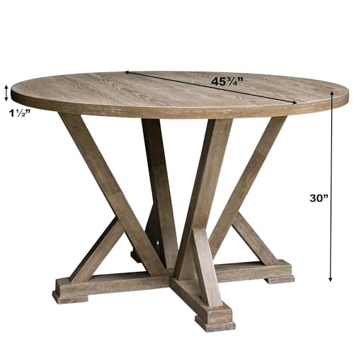 Dolonm Square Dining Table, Farmhouse Rustic Look Square Table for 4 Seaters, Antique Kitchen Table Counter Table, 1pcs Table for Kitchen, Dining Room, Light Brown