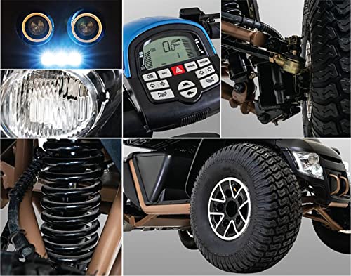 Pride Baja Wrangler 2, Outdoor Mobility Scooter, with 5-Year Extended Warr (True Blue, 22 x 20 x 22 Seat)