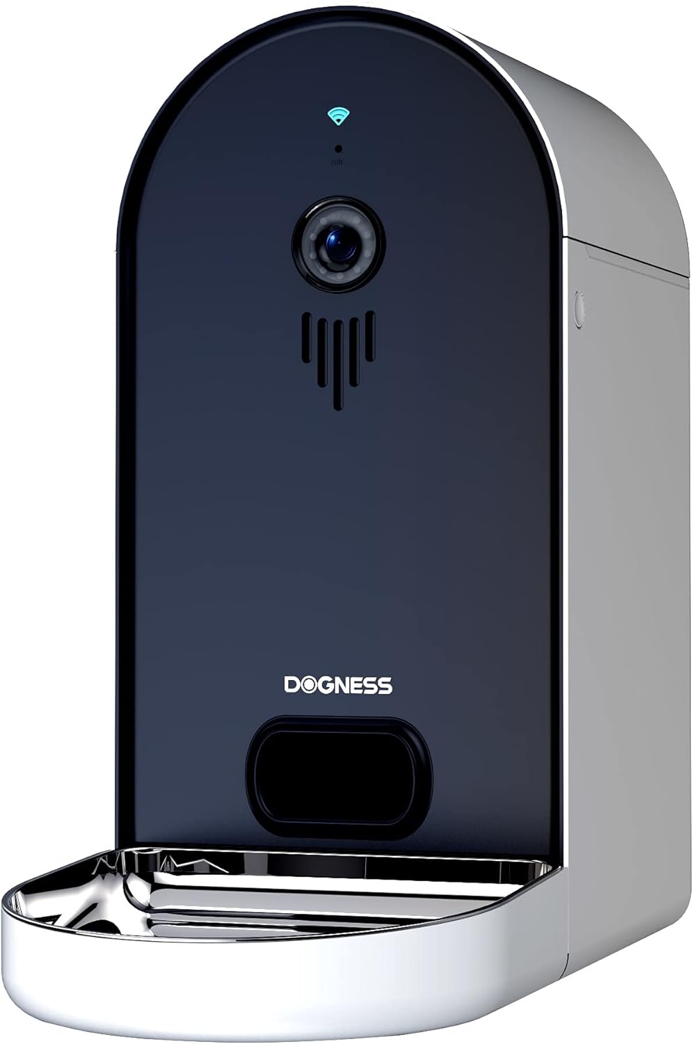 DOGNESS Automatic WiFi Dog/Cat Smart Camera Feeder - 6.5Lbs Large Capacity App Control Food Dispenser with, Portion Control, Voice Recording, Camera, Timer Programmable (Dark Blue - Update Version)