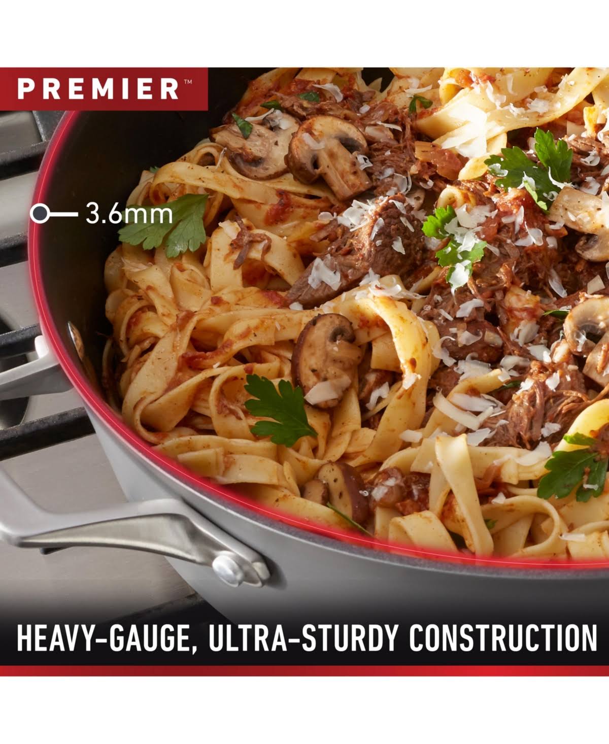 Calphalon Premier Hard Anodized Nonstick Fry Pan Set - Black