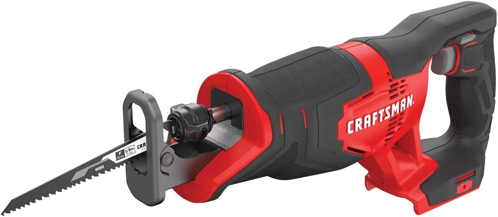 CRAFTSMAN V20 Reciprocating Saw, Cordless, Tool Only (CMCS300B) , Red