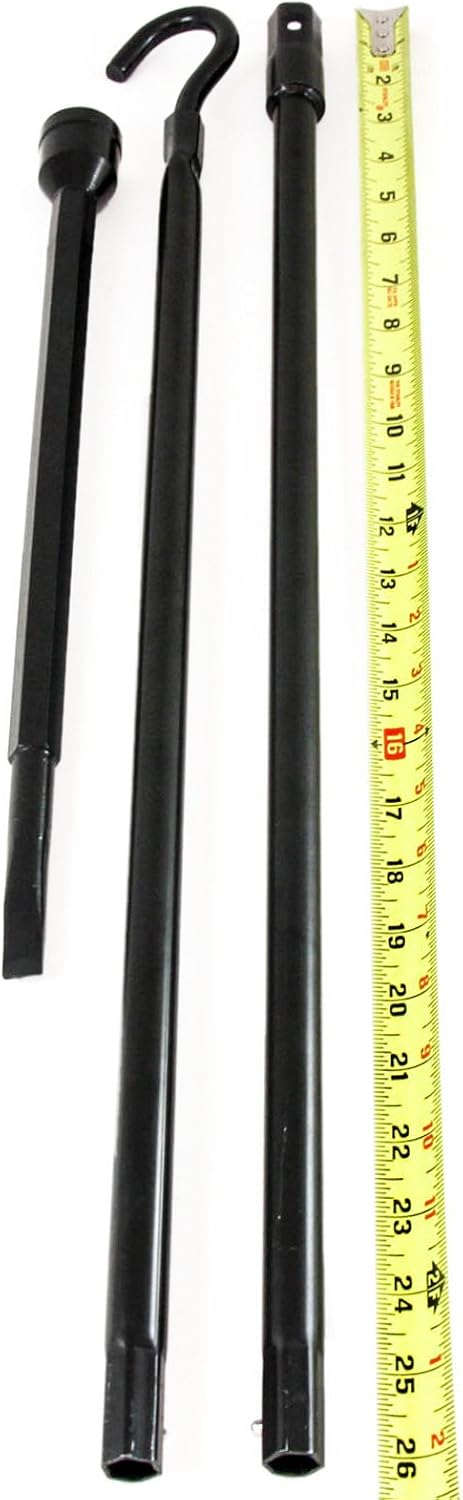 Red Hound Auto 1988-1998 Compatible with Chevy C/K Lug Extension Spare Tire Tool Replacement Kit for Jack Pack of 2