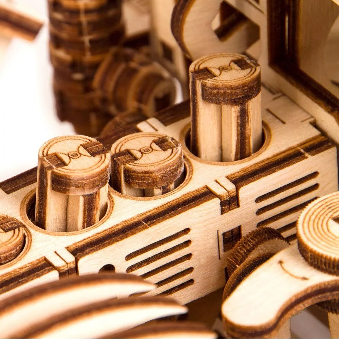 Tractor - 3D Wooden Mechanical Model Kit by WoodTrick.