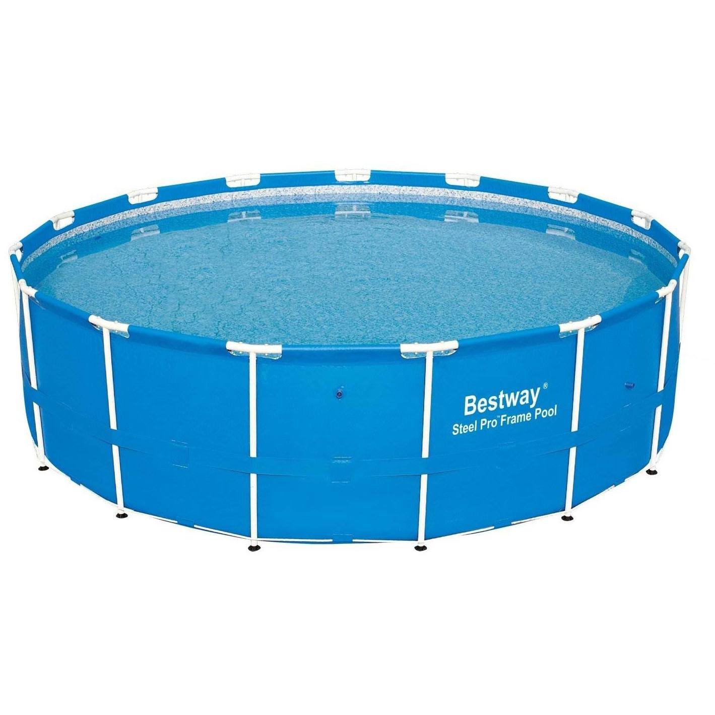Bestway 15ft x 48in Steel Pro Frame Above Ground Pool w/Cartridge Filter Pump