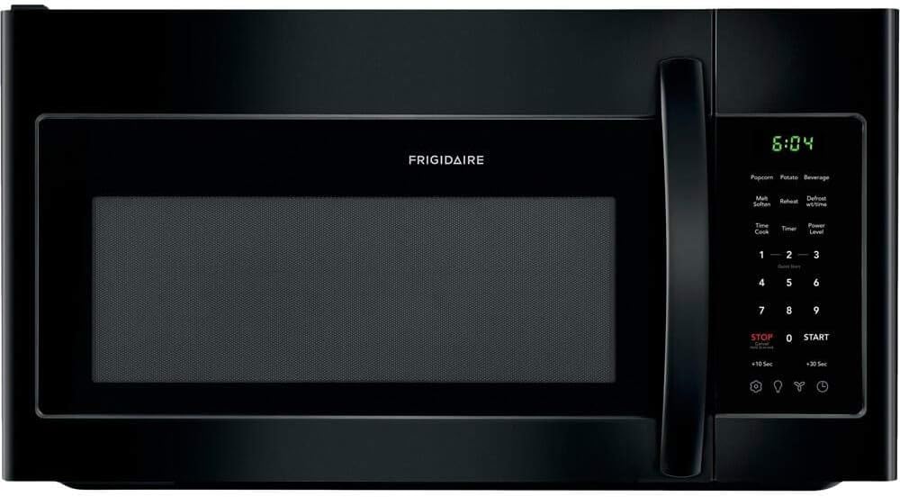 Frigidaire FFMV1846VB 30 Black Over the Range Microwave with 1.8 cu. ft. Capacity, in Black