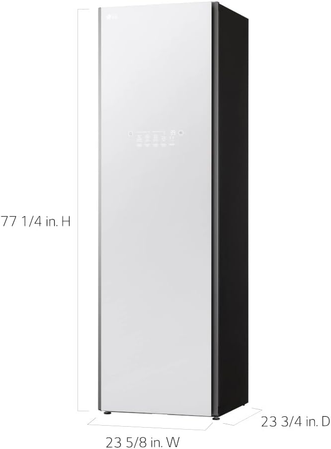 LG Styler Steam Closet with TrueSteam Technology and Exclusive Moving Hangers (S5WBC), Cream White
