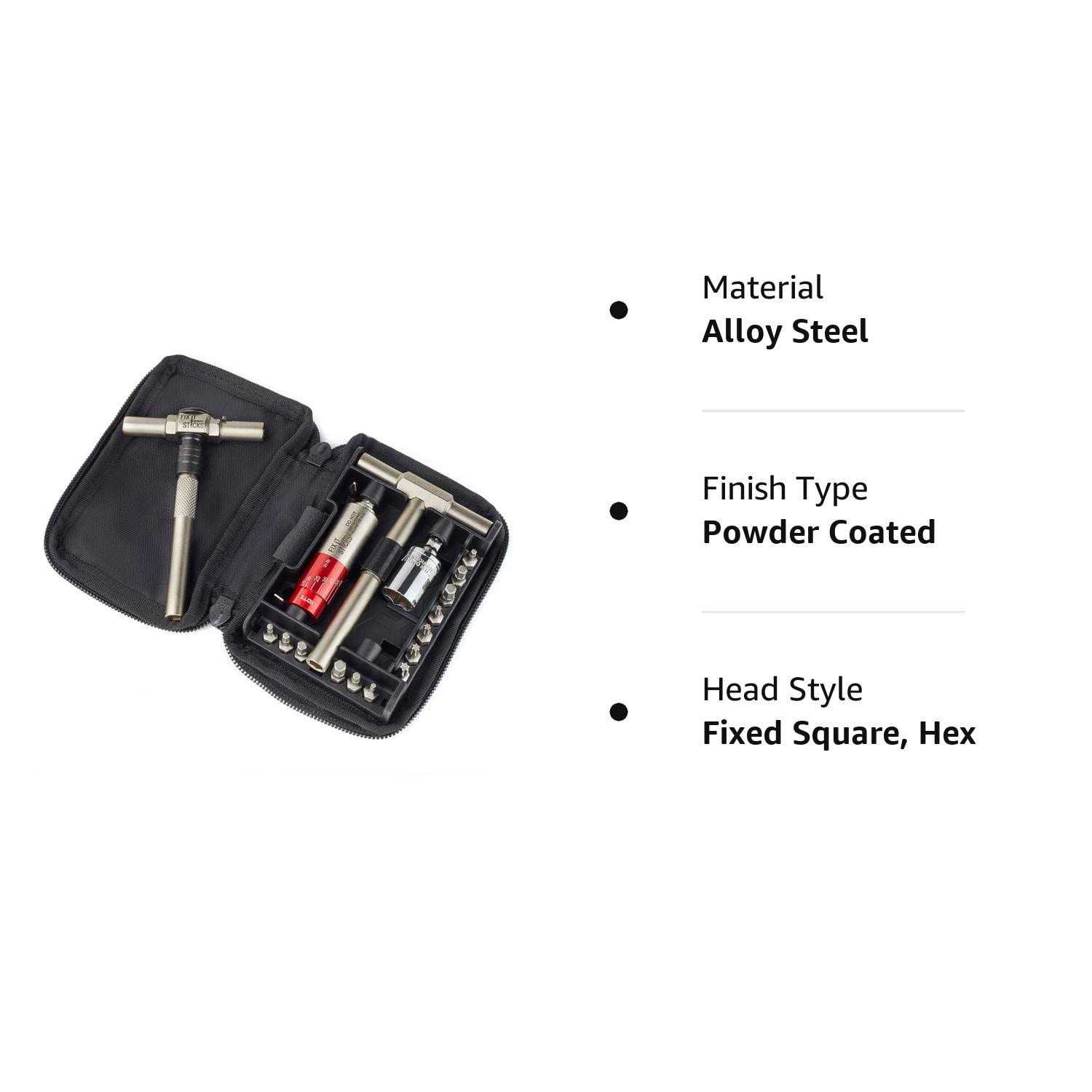 Fix It Sticks 15-65 Inch Lbs All-in-One Torque Driver Kit with Locking Ratcheting T-Way Wrench