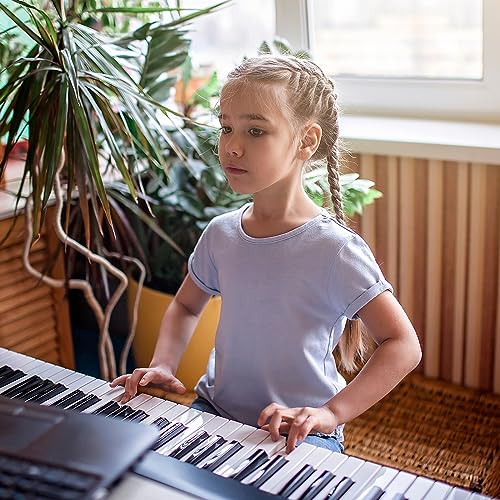 GLARRY Digital Piano 88-Key Home Full Weighted Hammer Heavy Action Digital Piano for All Experience Levels, Beginer, Portable Electric Keyboards Piano, Triple Pedals (Black)