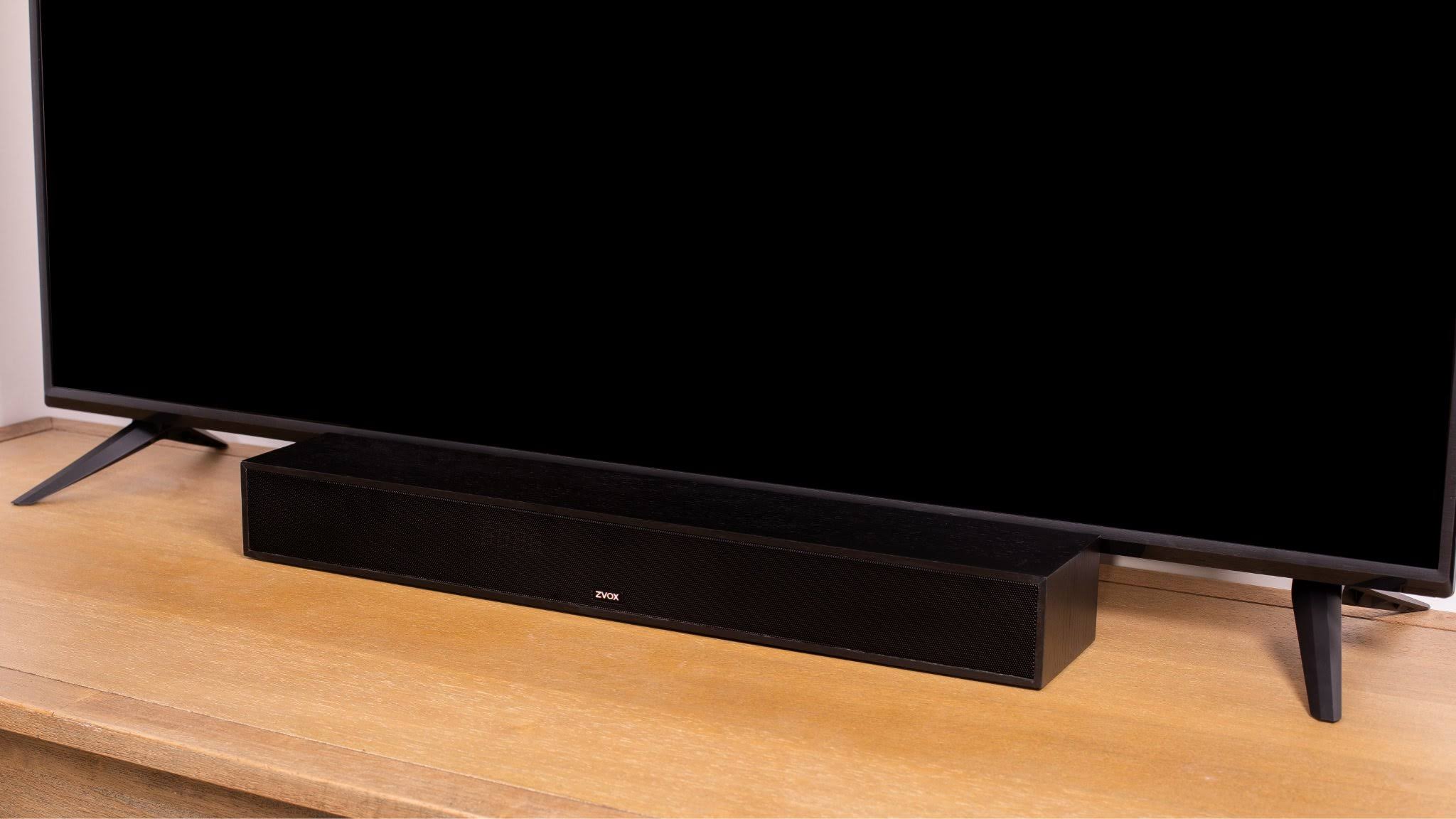 AccuVoice AV357 24x22 Wood TV Speaker with 12 Levels of Voice Boost