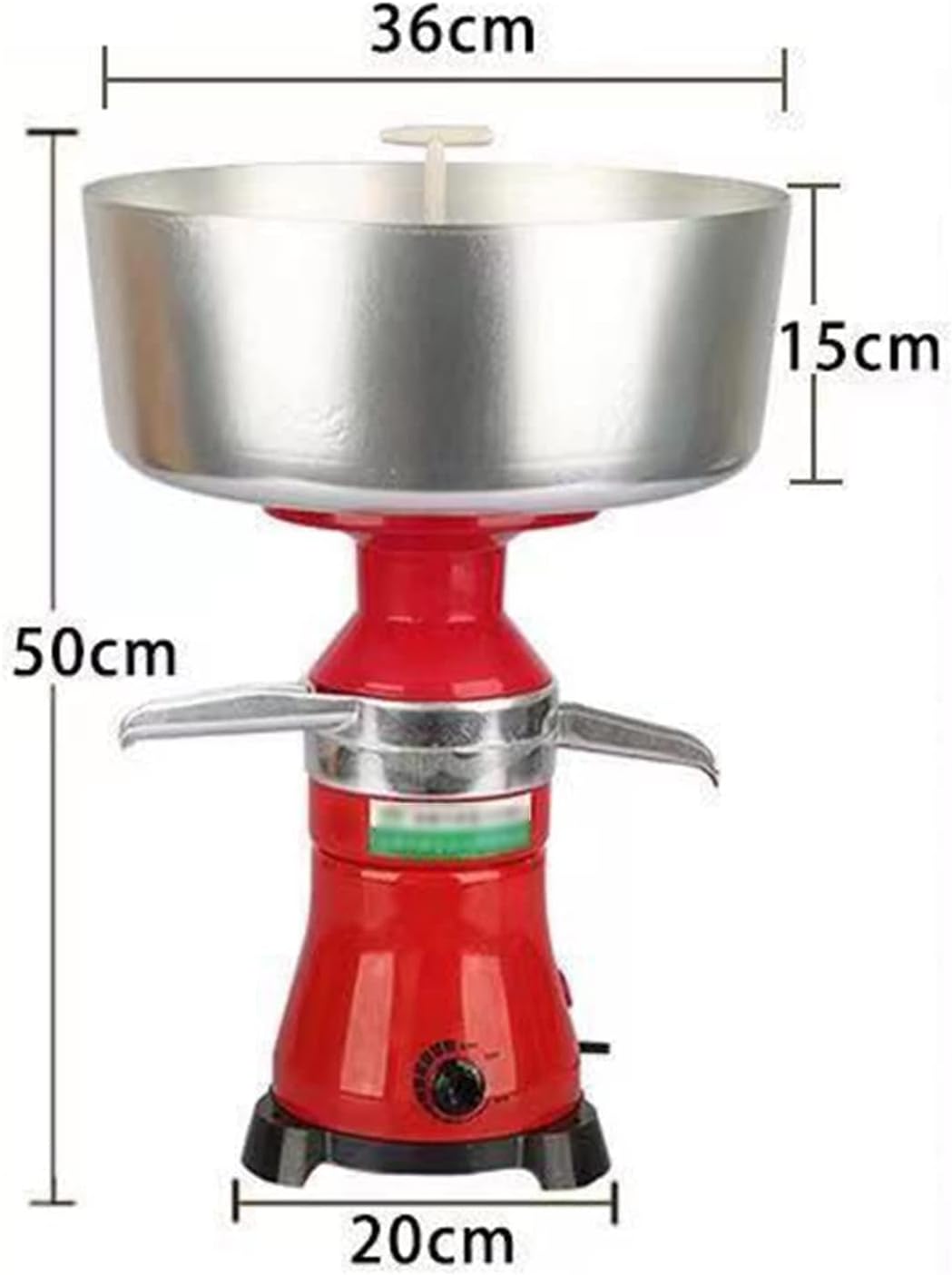 Electric Cream Separator Stainless Steel 50L/H - Turn Raw or Whole Milk into Cream and Skim Milk with Milk Cream Centrifugal Separator - Ideal for Goat and Cow Milk